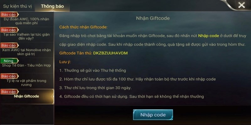 Những lưu ý khi áp dụng Giftcode Bom86 cho dân cược